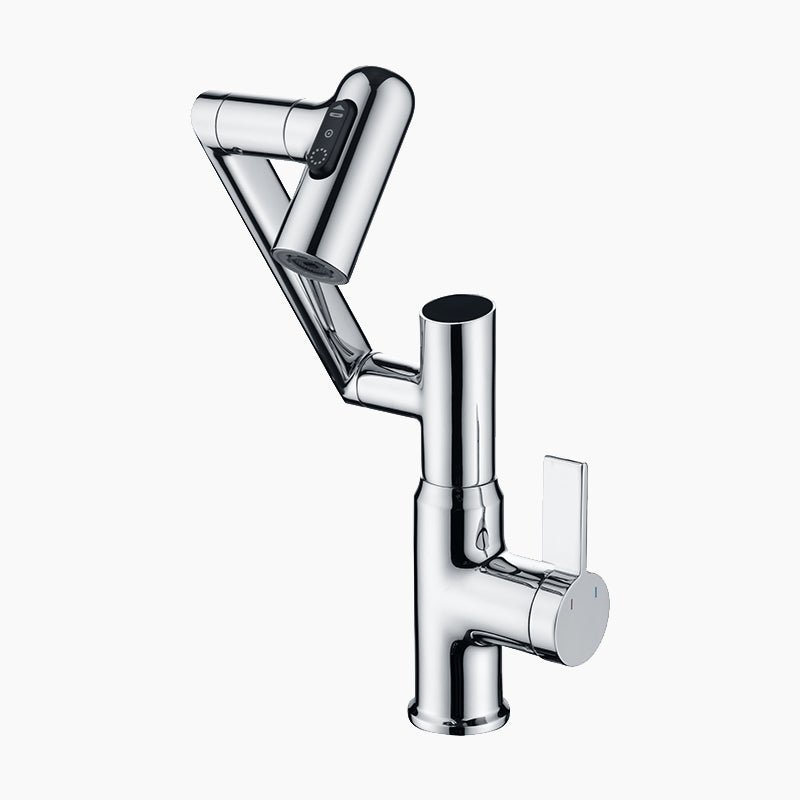 BF2204-1,  Lefton Single-Hole Rotatable Faucet with Temperature Display