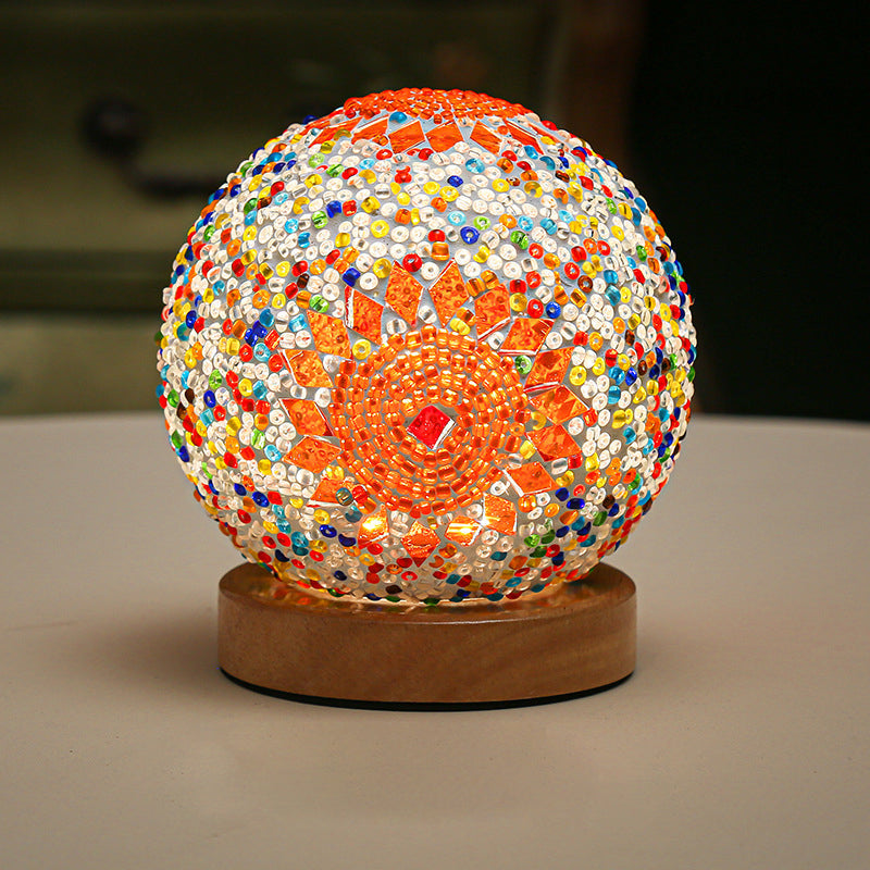 Stained Glass Table Lamp - Mosaic LED Lamp