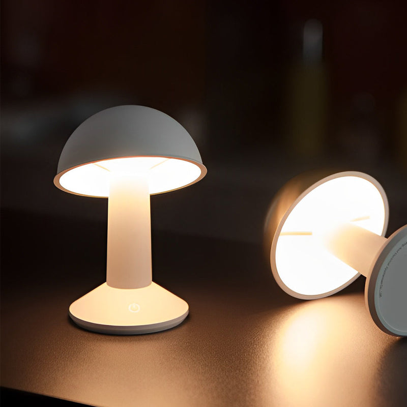 Cordless Touch Control Tiltable Mushroom Table Ambient Lamp