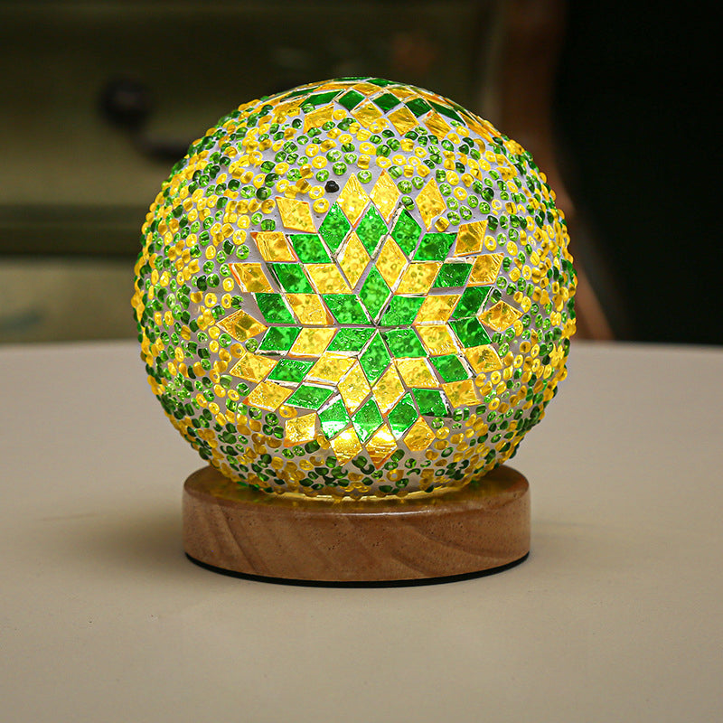 Stained Glass Table Lamp - Mosaic LED Lamp