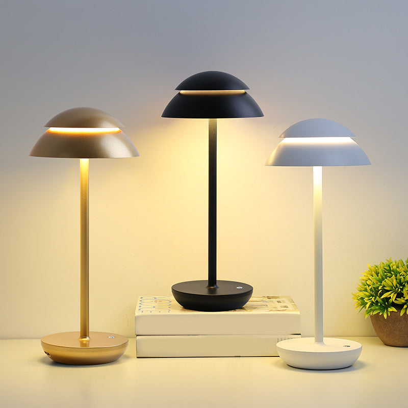 Modern Double Dome LED Accent Table Lamp Touch on/off