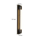 19.68'' Acrylic Tube 1-Light LED Wall Lights Indoor - Black/Gold/Chrome Base