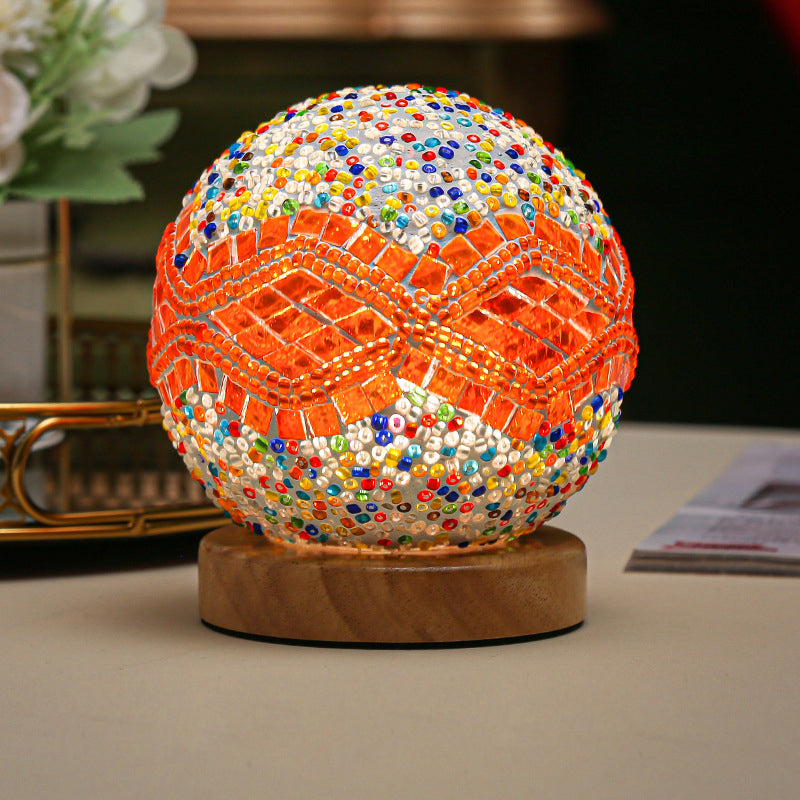 Stained Glass Table Lamp - Mosaic LED Lamp