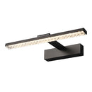 160° Adjustable LED Bathroom Vanity Light with Crystal-Inspired Acrylic Shade, Dimmable