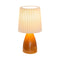 12 inch Pleated-Shade Glass Dimmable Table Lamp