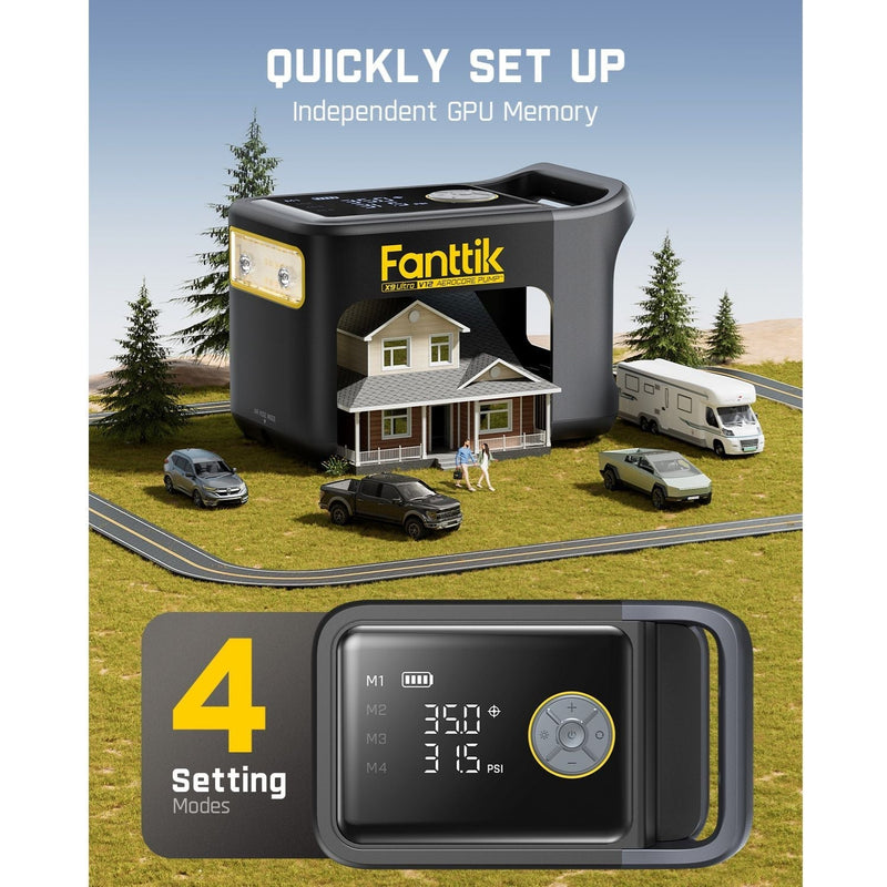 Fanttik X9 Ultra™ Tire Inflator and X8 APEX™ Tire Inflator