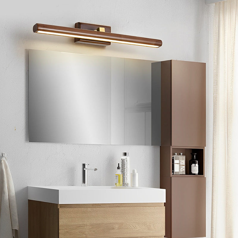 15''/23''/35'' Bathroom Vanity Light with Rotatable Wood LED Fixture