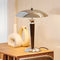 Chrome Mushroom Umbrella Table Lamp 3 Step LED Lights