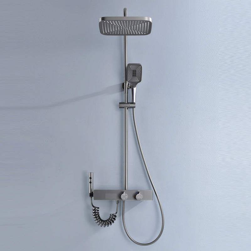 Lefton Thermostatic Shower System with Temperature Display and 4 Water Outlet Modes-SST2205