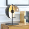 Novelty 2 Half-Spheres Amber Glass LED Table Lamp