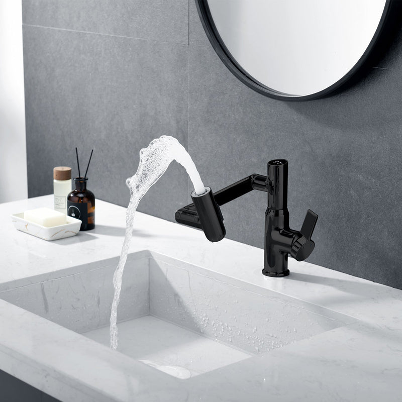 Lefton Single-Hole Rotatable Faucet with Temperature Display-BF2204