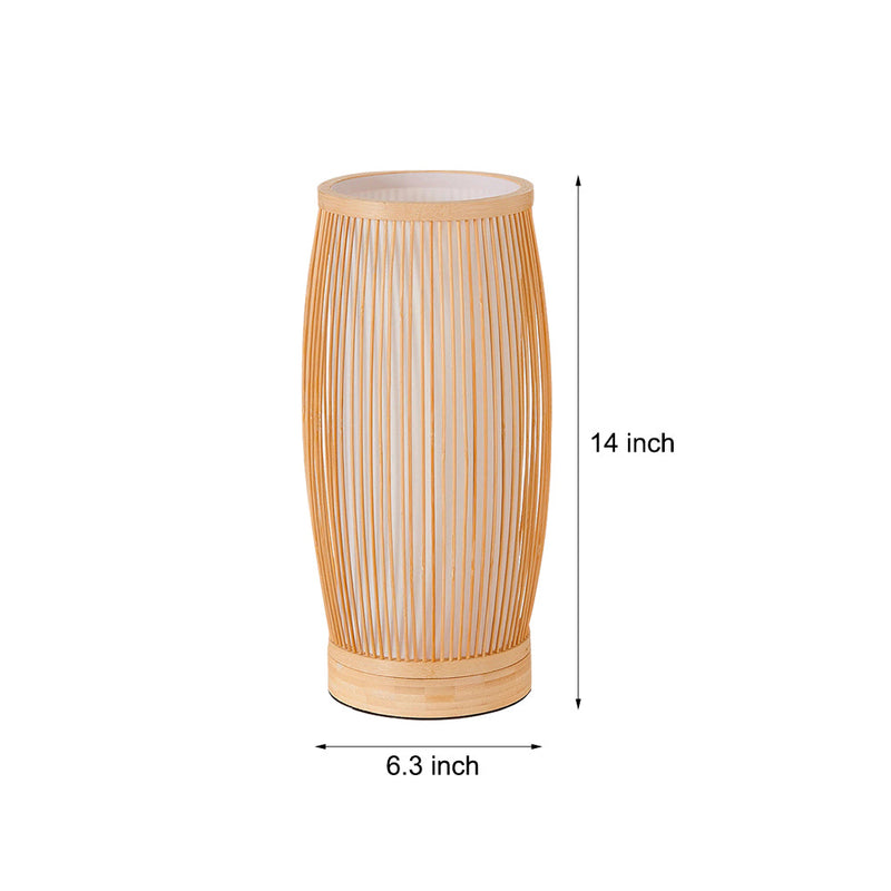 Japanese Lantern Bamboo LED Table Lamp