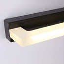 15.74'' Linear LED Vanity Light Black Bathroom Fixture with Mesh Light Filter