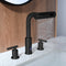 Lefton Two-Handle Widespread Waterfall & Pull-Out Bathroom Faucet with Temperature Display-BFWS2401