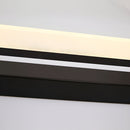 15.74'' Linear LED Vanity Light Black Bathroom Fixture with Mesh Light Filter