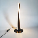 Minimalist Twisted Flast Column LED Art Iron Acylic Table Lamp