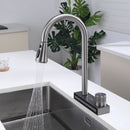 Lefton Waterfall & Pull-Down Bifunctional Kitchen Faucet-KF2207