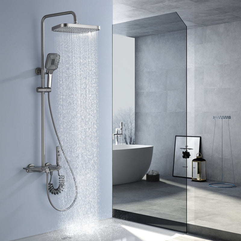 Lefton Thermostatic Shower System with 4 Water Outlet Modes-SS2201