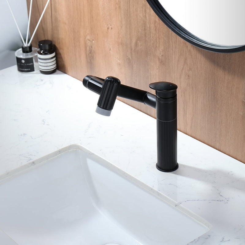 Lefton 360° Rotatable Single-Hole Bathroom Faucet-BF2208