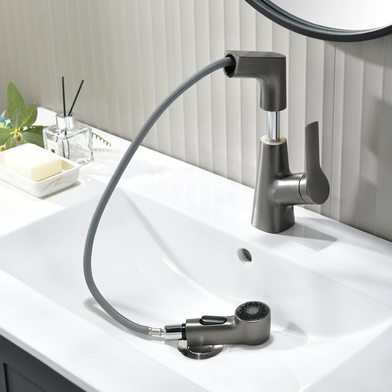 Lefton Single-Hole Rotatable and Liftable Pull-Out Faucet-BF2203