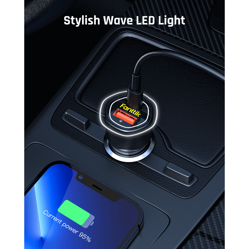 Fanttik 38W USB C Car Charger