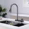 Lefton Waterfall & Pull-Down Bifunctional Kitchen Faucet-KF2207