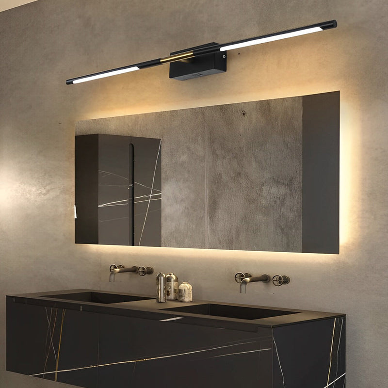 23.6''/39.4'' Black and Gold Linear LED Bathroom Vanity Light Bar