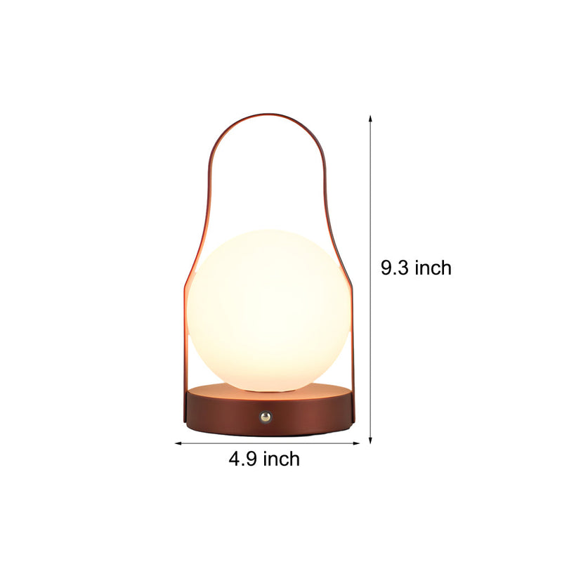 Touch Rechargeable LED Brass Portable Cordless Lantern Table Lamp