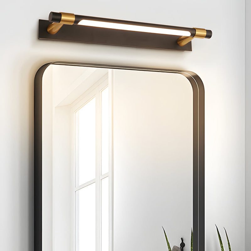 120° Rotatable Flush-Mount Bathroom Vanity Light with Linear Bar and Elegant Finishes