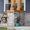 Versetta Stone White Mission Point Ledgestone Style Entry Columns