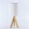 15 inch Wood Modern Tripod Table Lamp