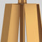 22 inch 1-Light Golden Faux Silk and Brass Geometric Table Lamp