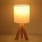 15 inch Wood Modern Tripod Table Lamp