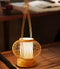 Farmhouse Bamboo Table Lamp with USB Port - dazuma