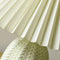 Vintage Tapered Pleated Linen Shade Ceramic 1-Light Table Lamp