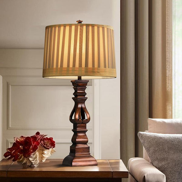 Farmhouse Round Remote Control Table lamp - dazuma