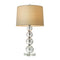 25 inch Light-Through Stacked Spheres Crystal Table Lamp