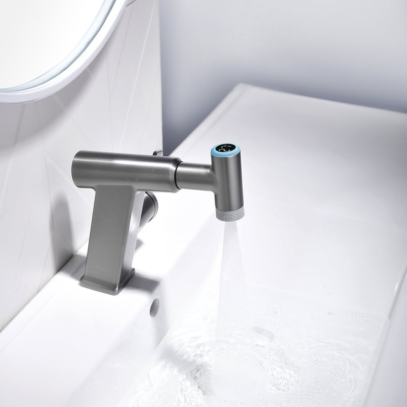 Lefton Pull-Out Faucet with Temperature Display & LED Light - BF2207