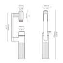 Lefton 360° Rotatable Single-Hole Bathroom Faucet-BF2208