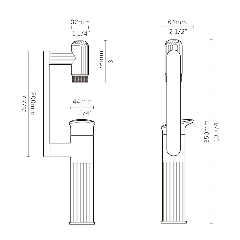 Lefton 360° Rotatable Single-Hole Bathroom Faucet-BF2208