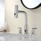 Lefton Two-Handle Widespread Waterfall & Pull-Out Bathroom Faucet with Temperature Display-BFWS2401