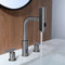 Lefton Two-Handle Widespread Waterfall & Pull-Out Bathroom Faucet with Temperature Display-BFWS2401