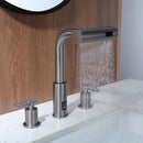 Lefton Two-Handle Widespread Waterfall & Pull-Out Bathroom Faucet with Temperature Display-BFWS2401