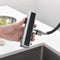 Lefton Waterfall & Pull-Out Kitchen Faucet with Temperature Display-KF2209