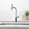 Lefton Waterfall & Pull-Out Kitchen Faucet with Temperature Display-KF2209