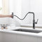 Lefton Waterfall & Pull-Out Kitchen Faucet with Temperature Display-KF2209