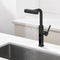 Lefton Waterfall & Pull-Out Kitchen Faucet with Temperature Display-KF2209