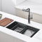 Lefton Single Bowl Honeycomb Embossed Anti-scratch Kitchen Sink-KS2201