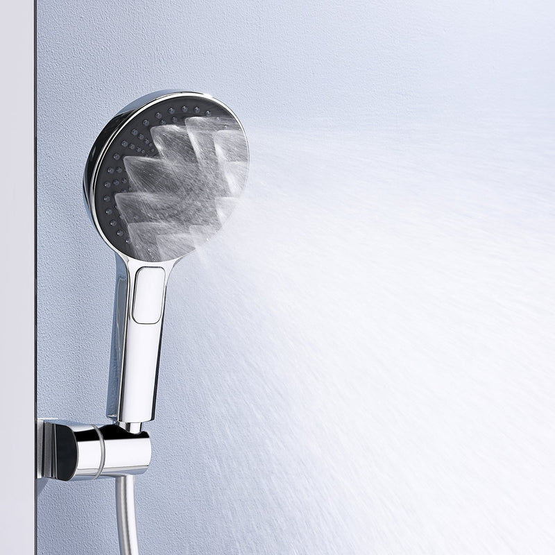 Lefton Thermostatic Shower System with Rainfall Showerhead & Digital Temperature Display-RSS2301